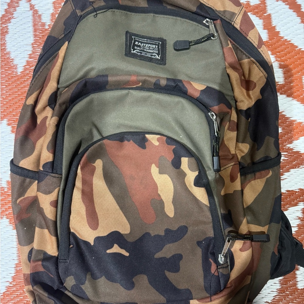 Camo Men’s Backpack - Brown/Olive